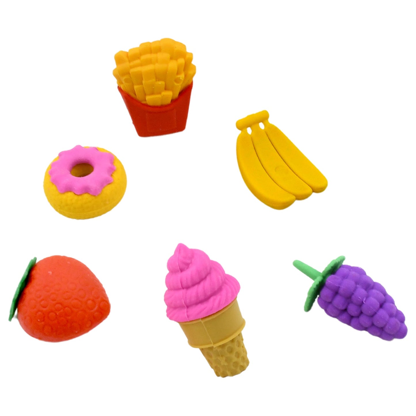 Fancy Food Colorful Erasers
