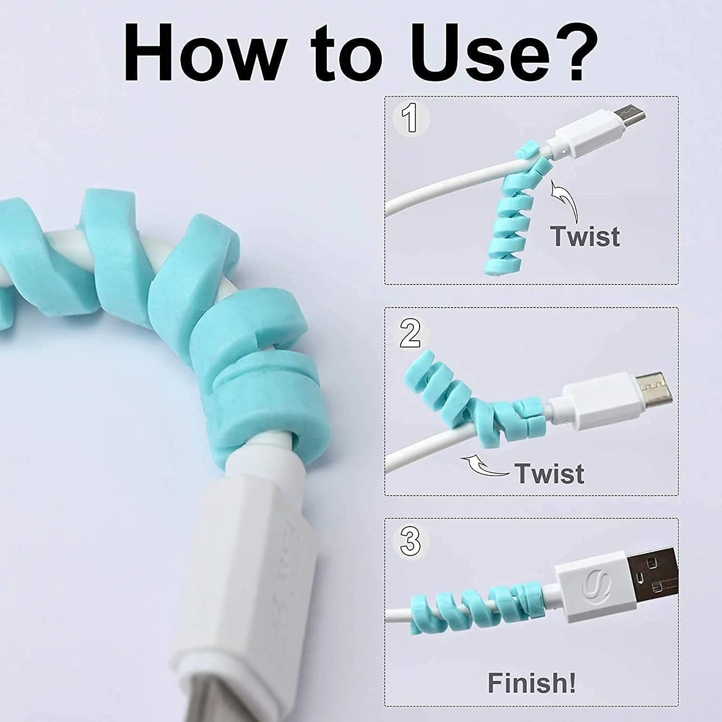 Spiral Charger Cable Protectors