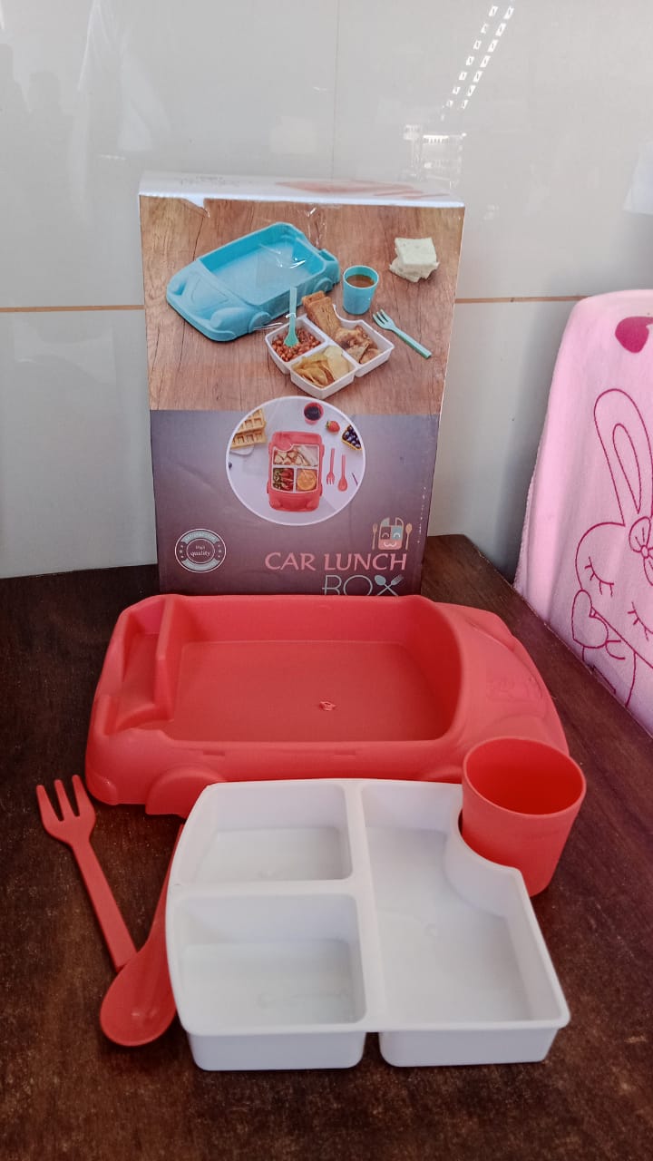 Car-Shaped Suction Baby Plate