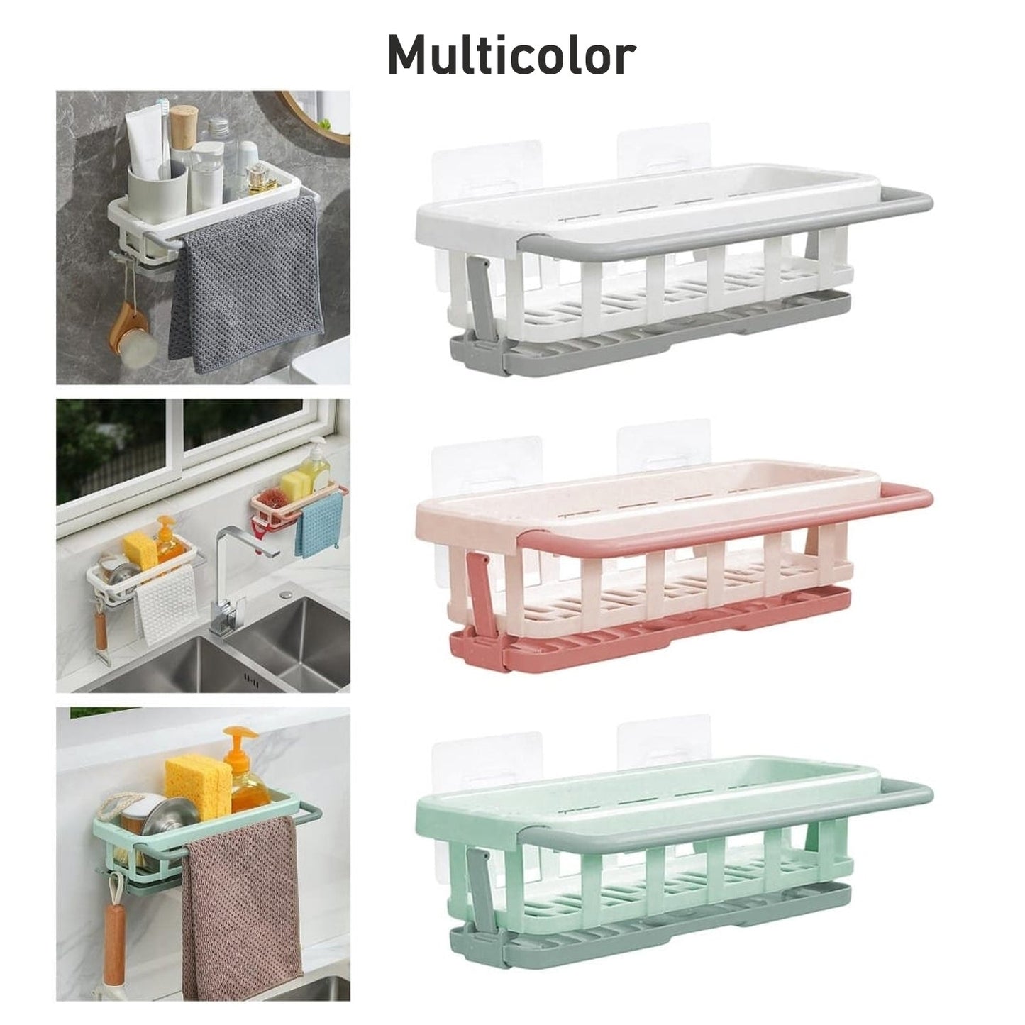 Retractable Sink Organizer Rack