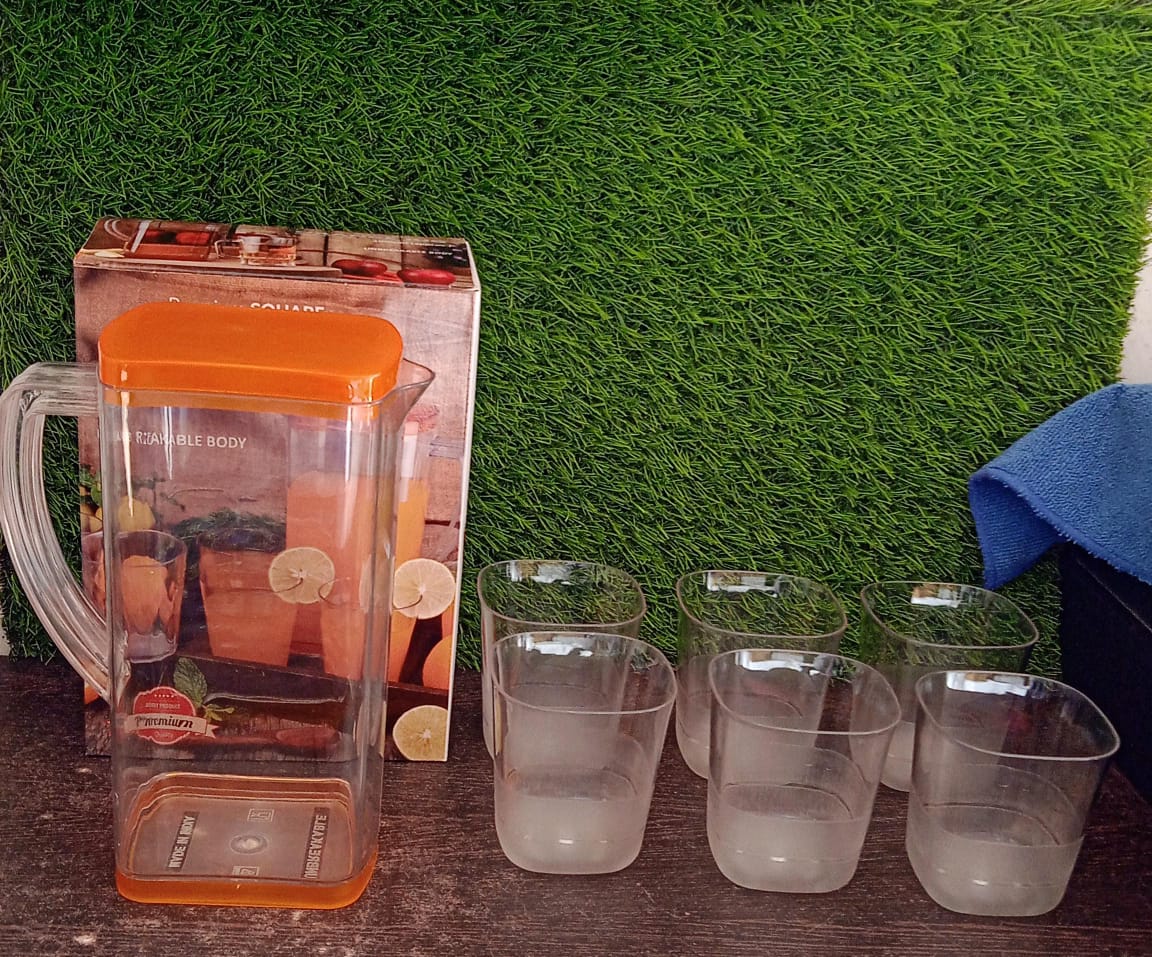 Square Water Jug Set