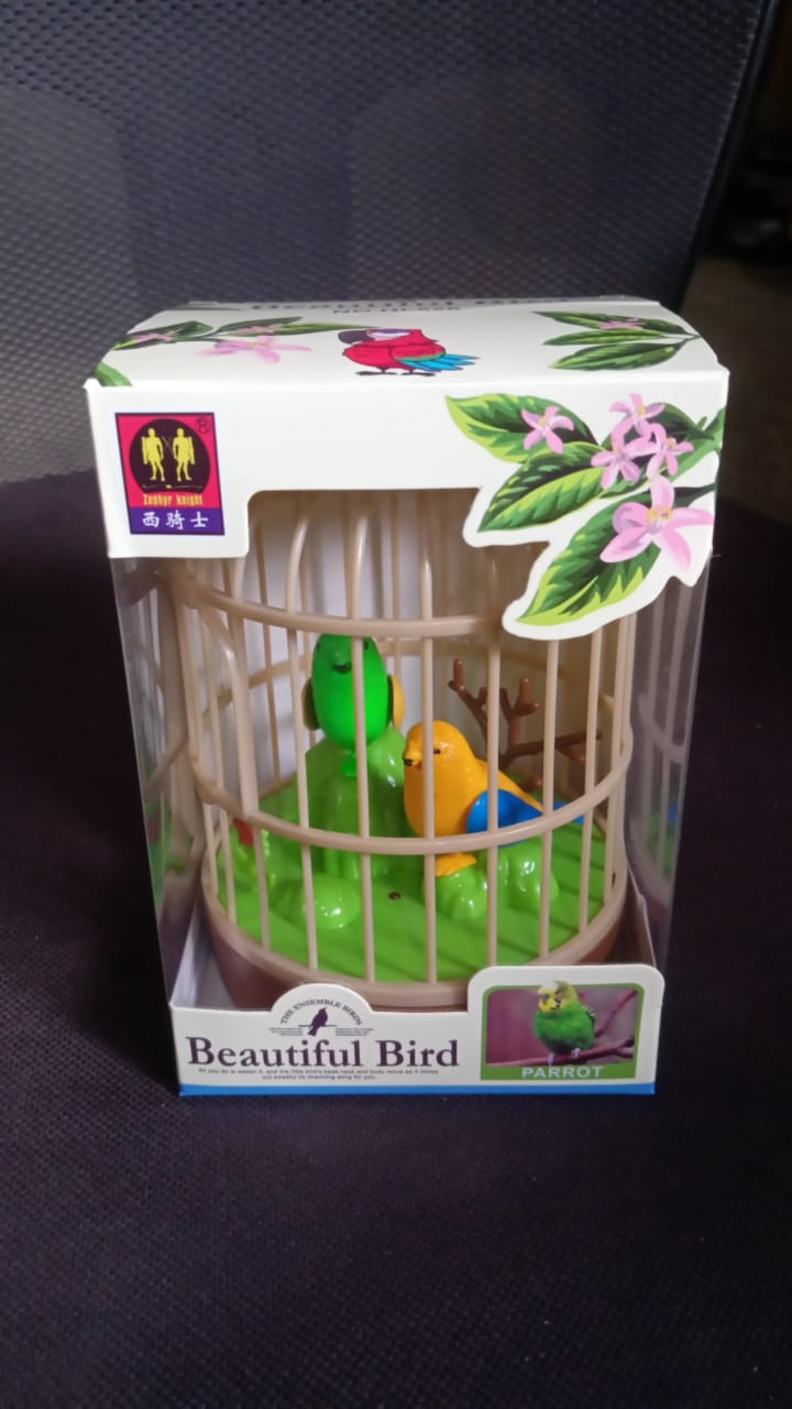 Sound Activated Chirping Bird Toy