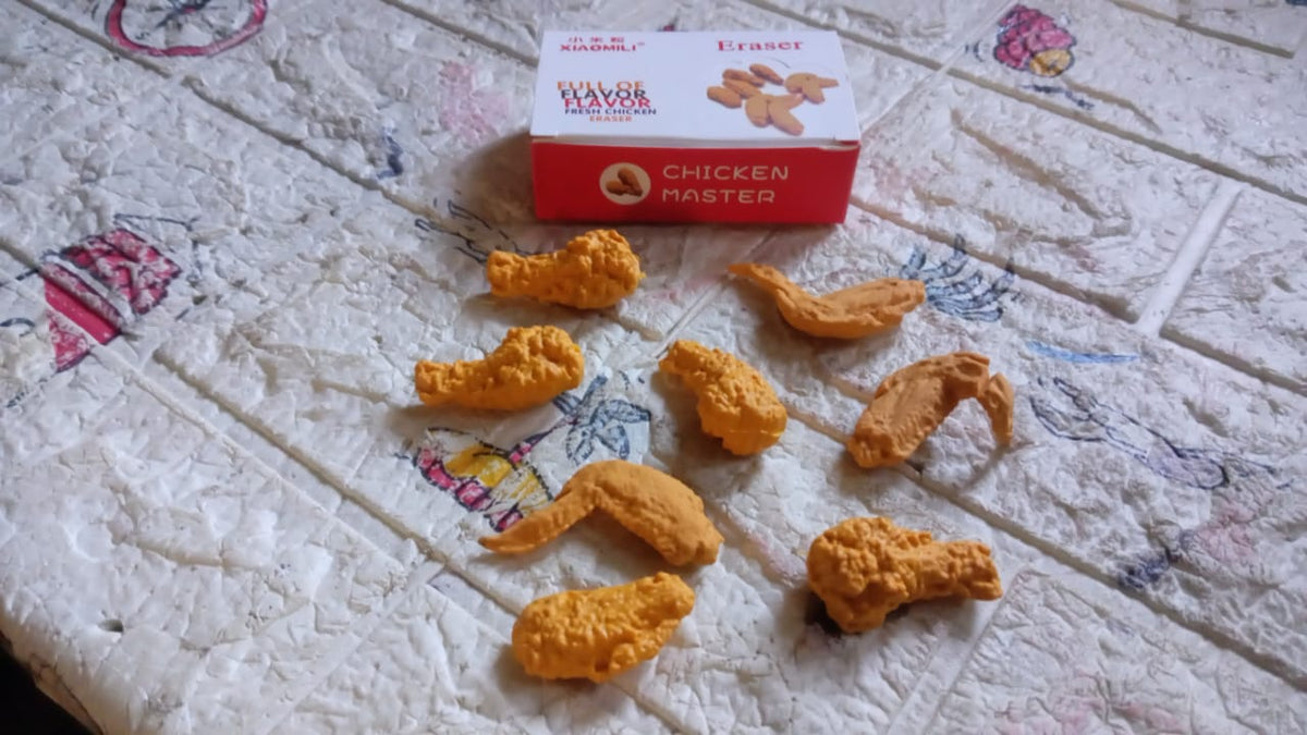 Kawaii Chicken Wing Erasers