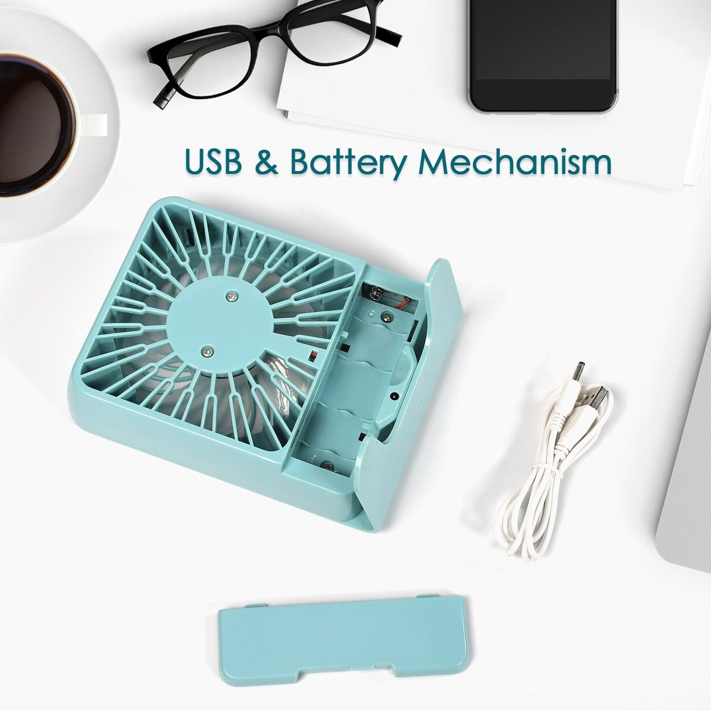 3-Speed USB Desk Fan