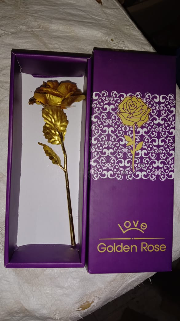 Gold Plated Rose With Premium Box