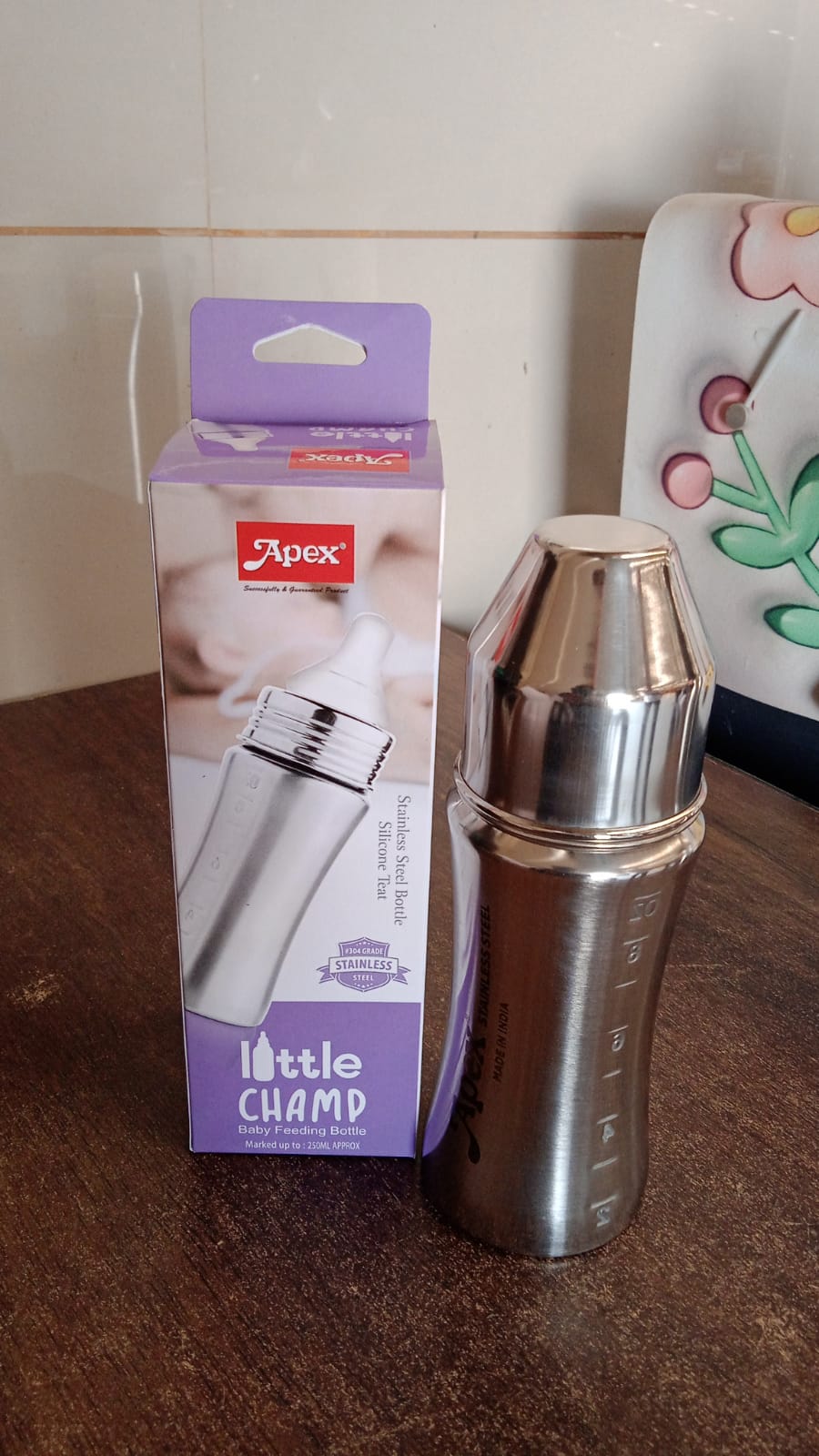 Stainless Steel Baby Feeding Bottle