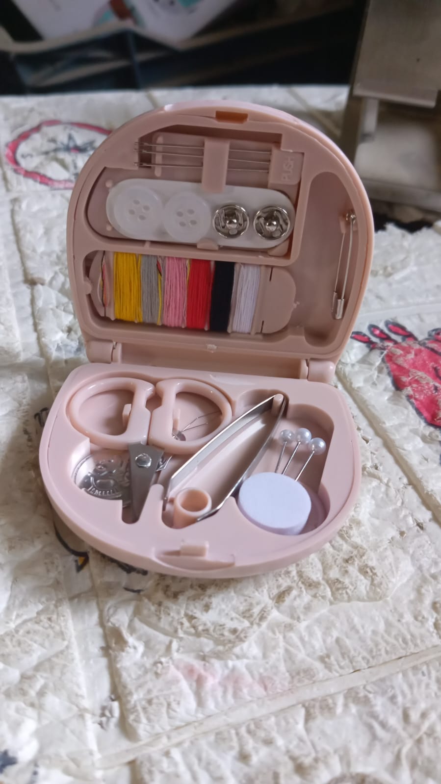 Portable Plastic Sewing Kit