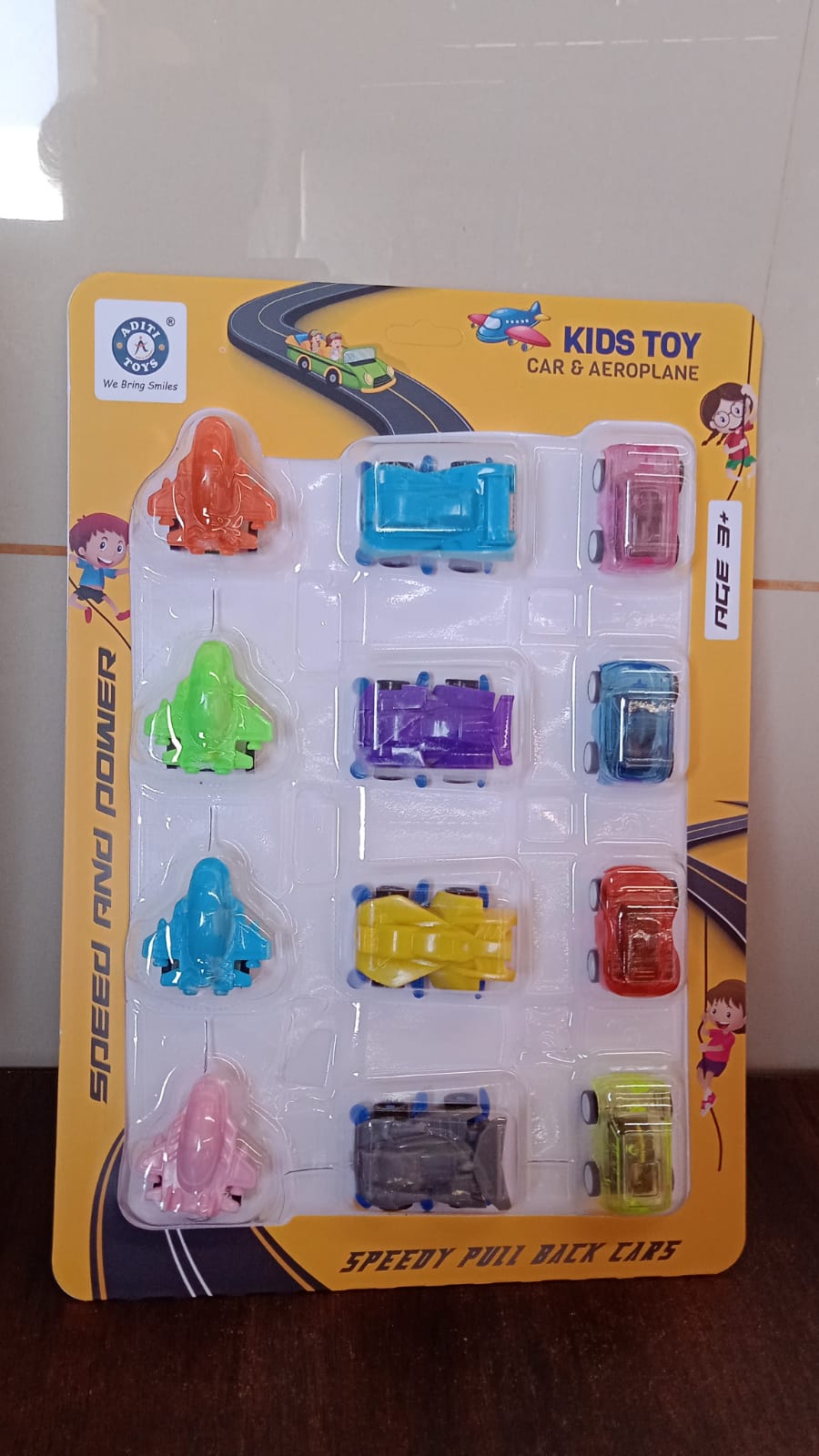 Mini Car Aeroplane Plastic Cartoon Toys