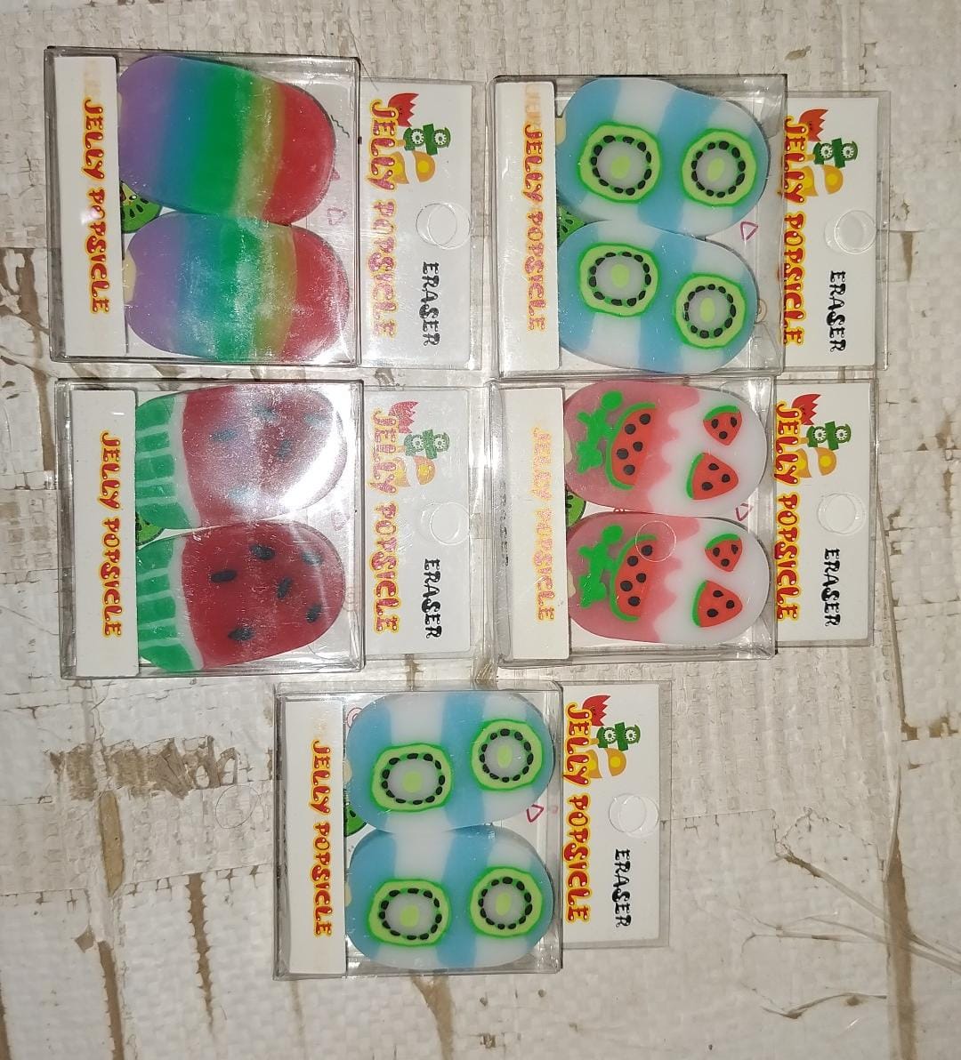 Jelly Popsicle 3D Eraser Set – 2 Pcs