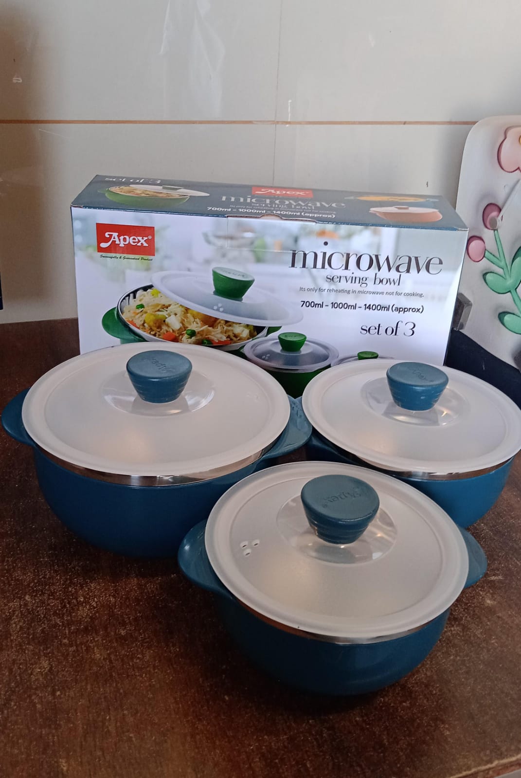 Nestable Microwave Reheating Bowls