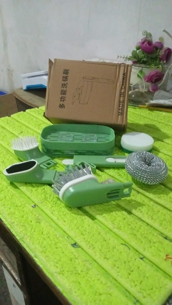 Long-Handle Dish Brush Set