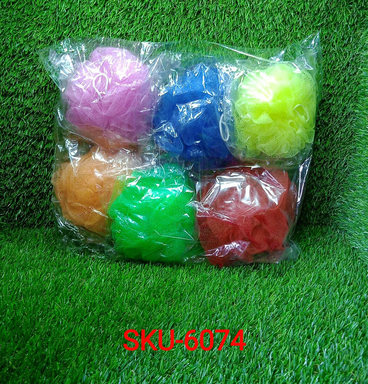 Pack of 6 Bath Loofahs