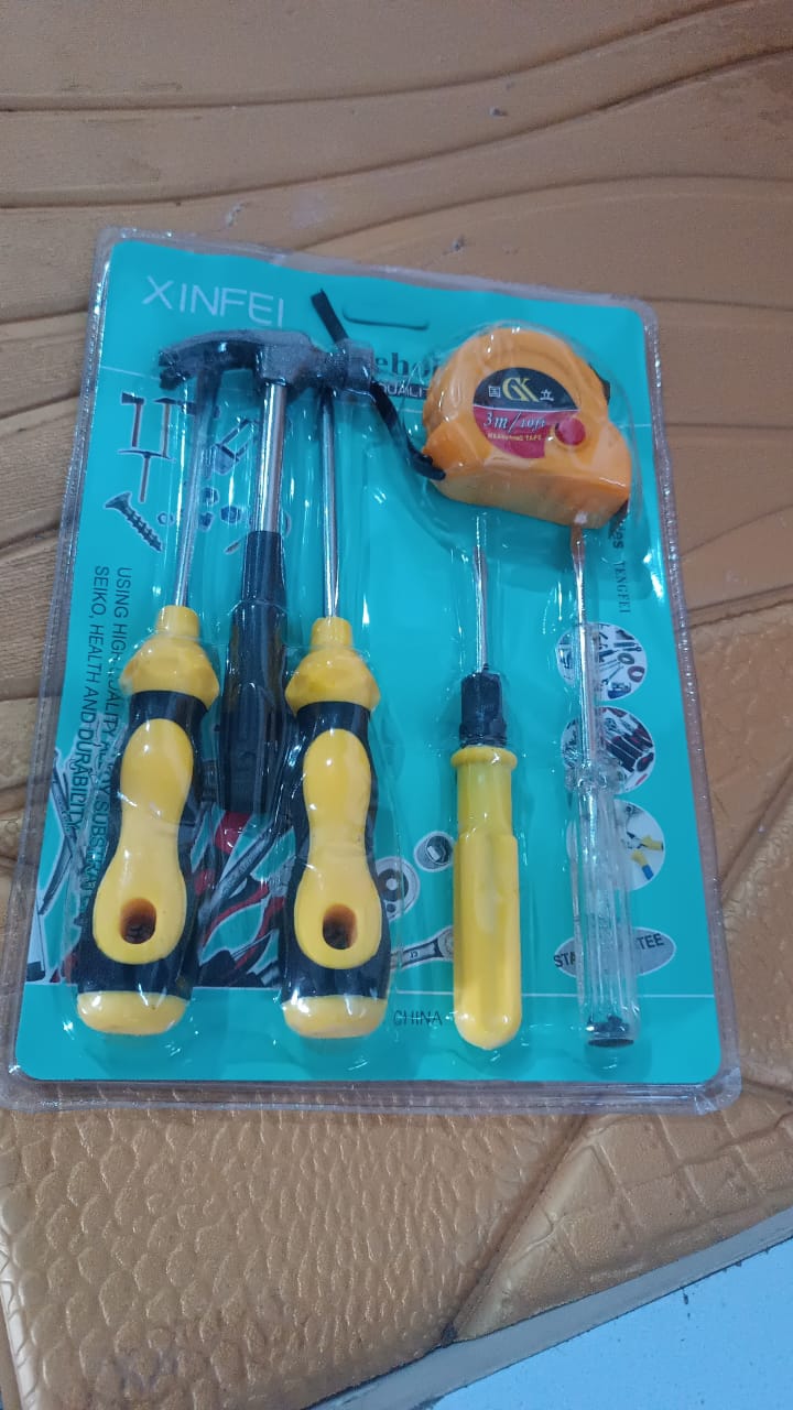 6 In 1 Hand Tool Kit Repair Screwdrivers