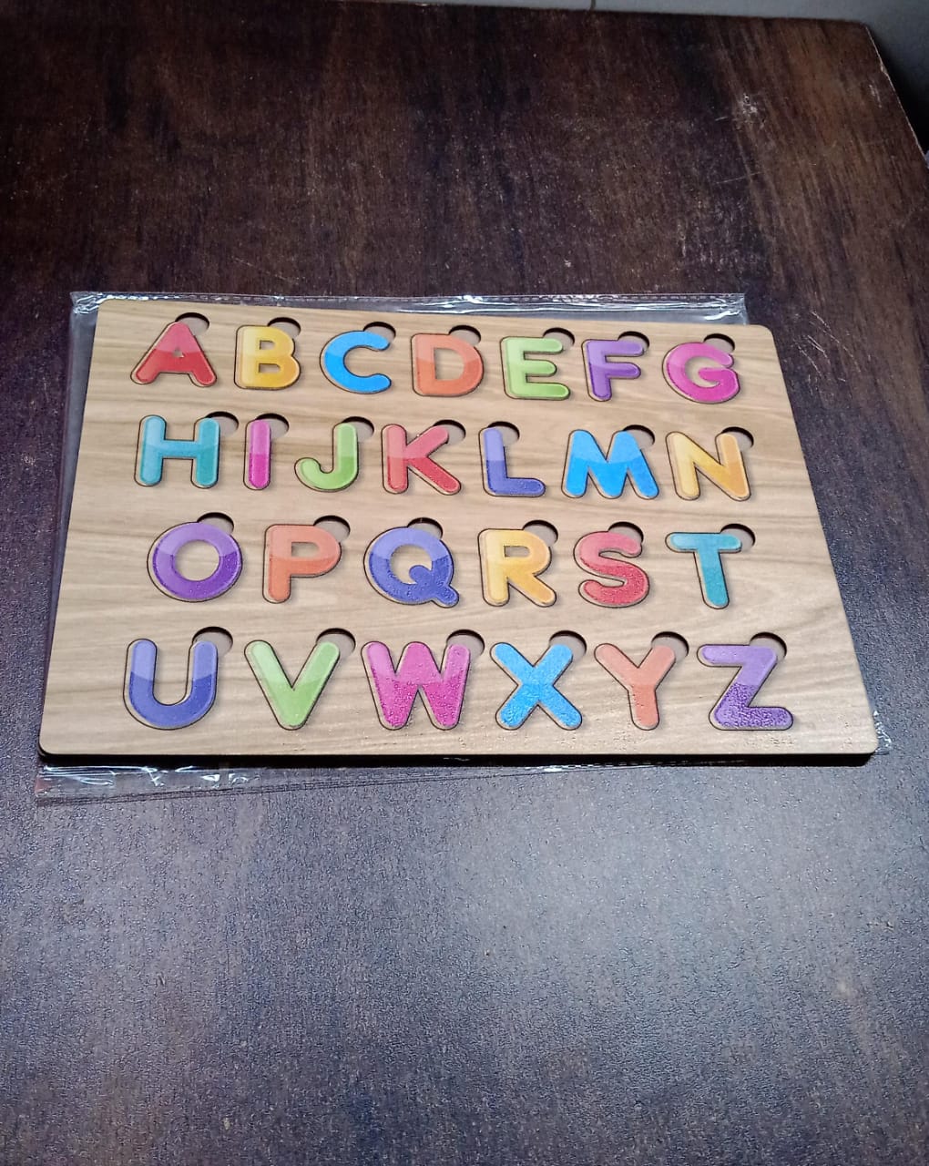 Wooden Puzzle Board ABC Letters