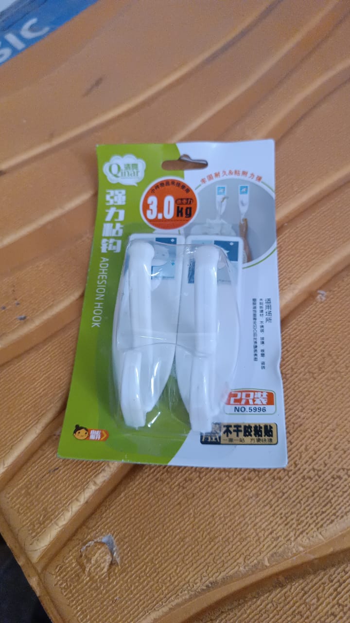 Heavy-Duty Self-Adhesive Wall Hooks