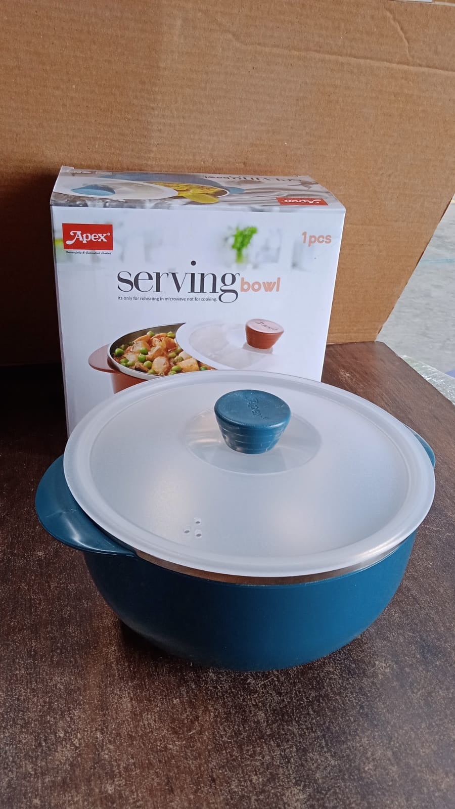 Apex 2200ml Microwave-Safe Serving Bowl