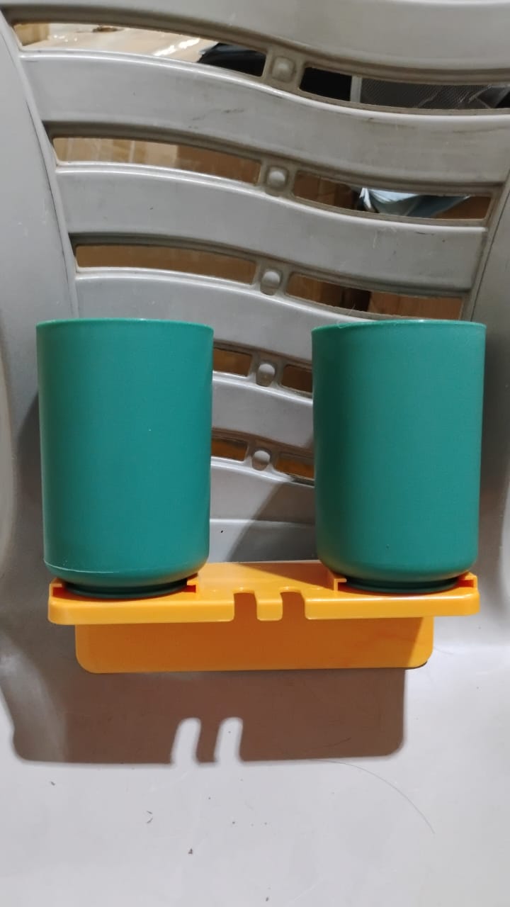 No-Drill Toothbrush Organizer