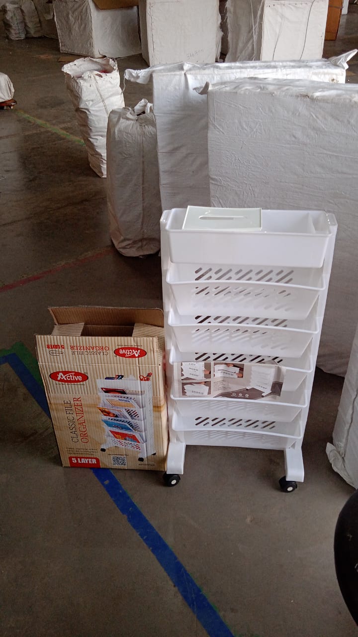 Rotating Mobile Bookshelf Organizer