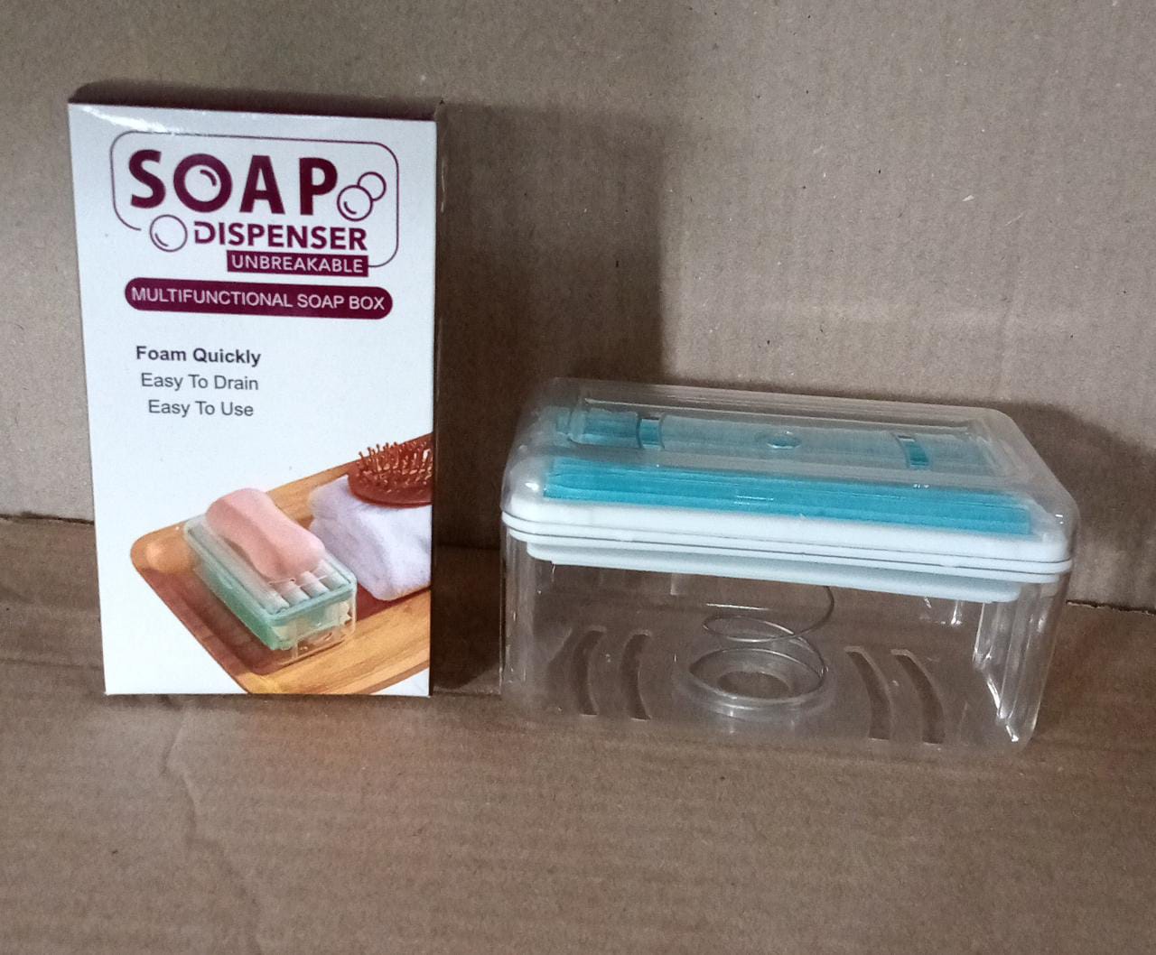 2-in-1 Portable Soap Dish & Dispenser