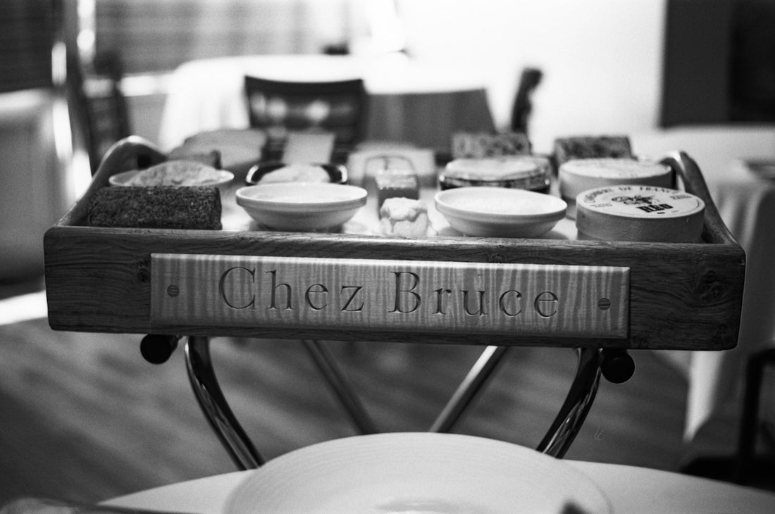 Black and white chez bruce cheese selection