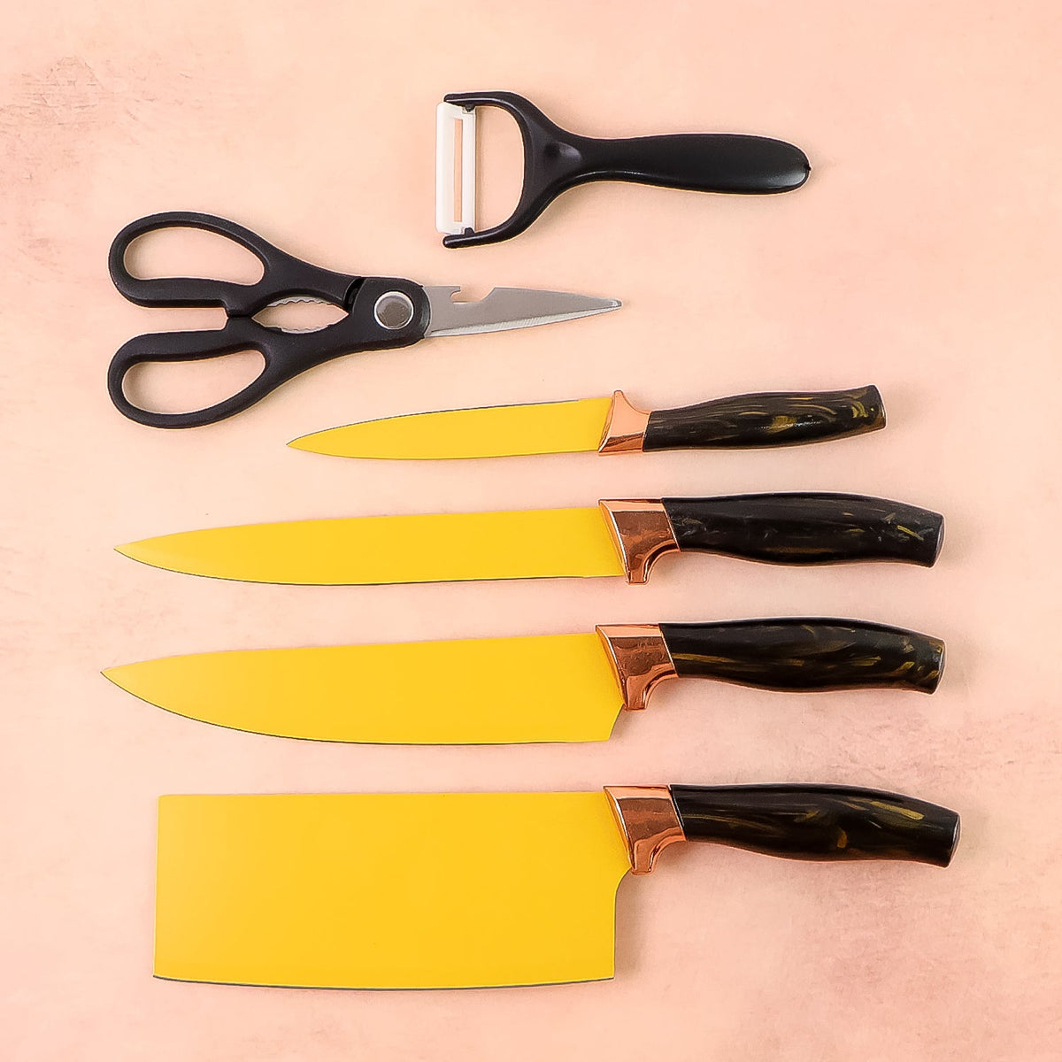 6 Pcs Kitchen Knife Set