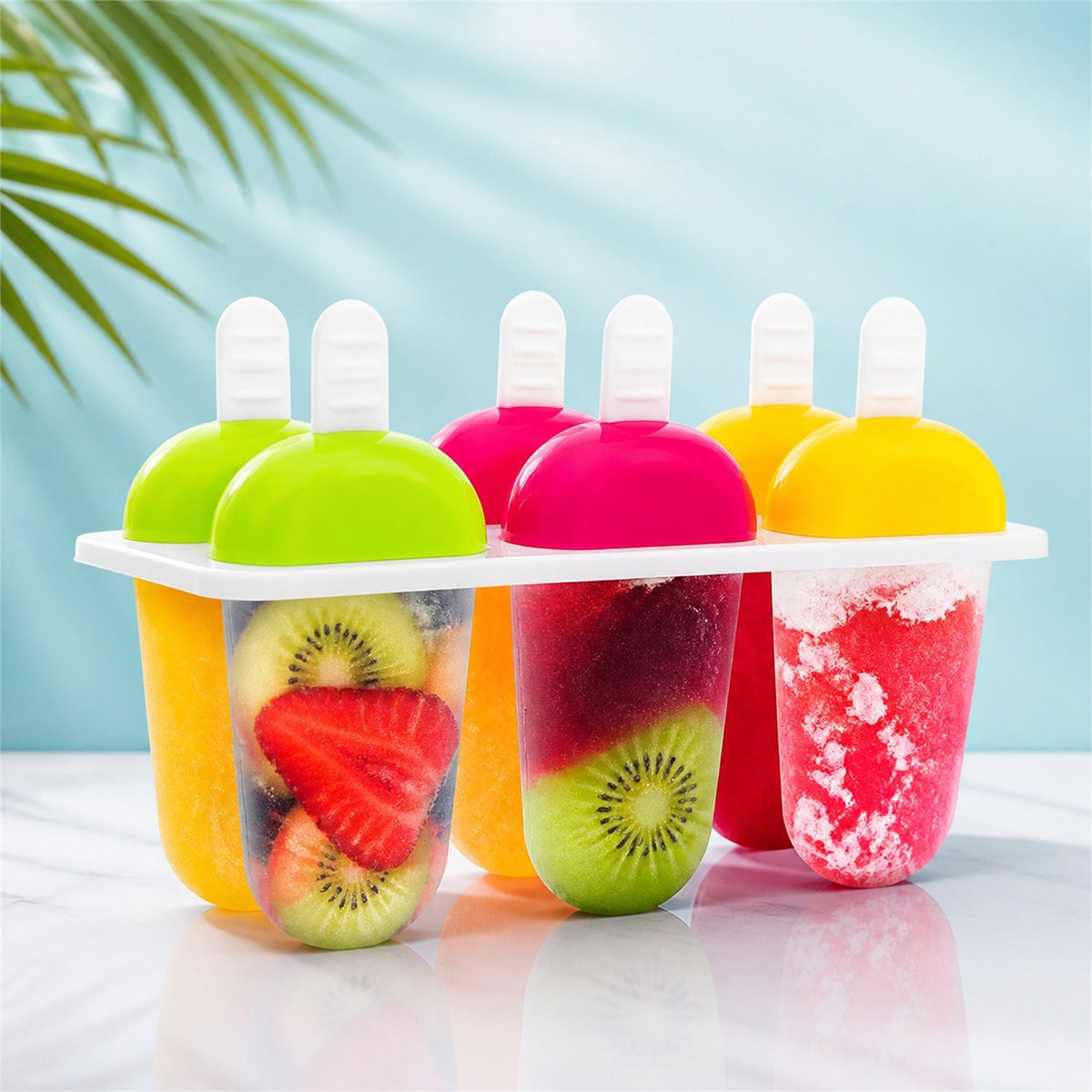 Multicolor Polypropylene Ice Mold Kulfi
