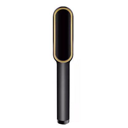 Hair Straightener Used While Massaging Head