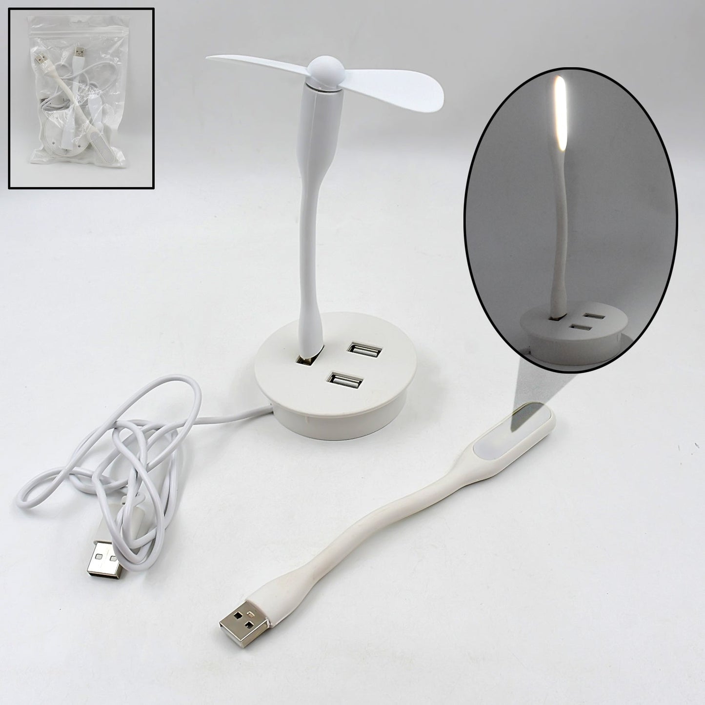 3-in-1 USB Desk Cooler