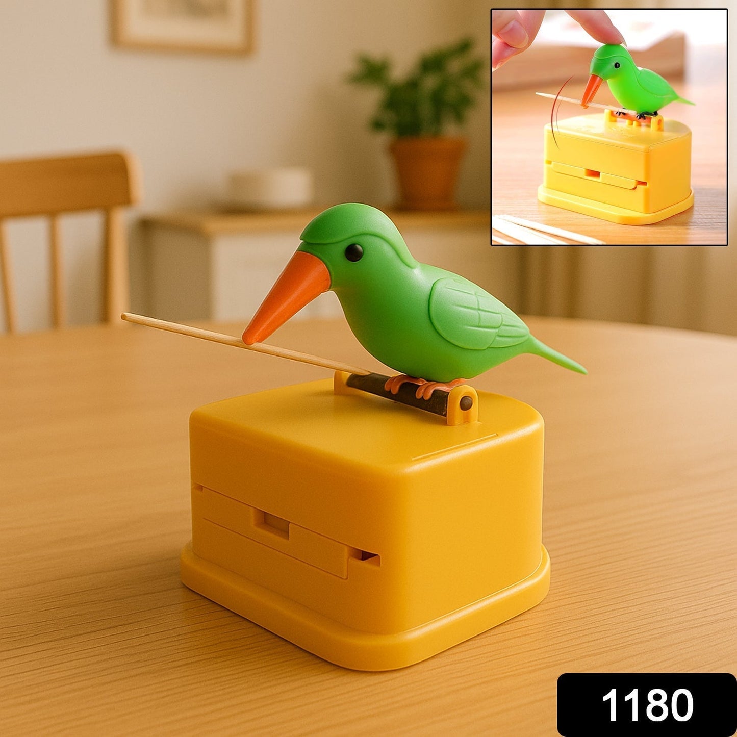 Automatic Bird Toothpick Dispenser