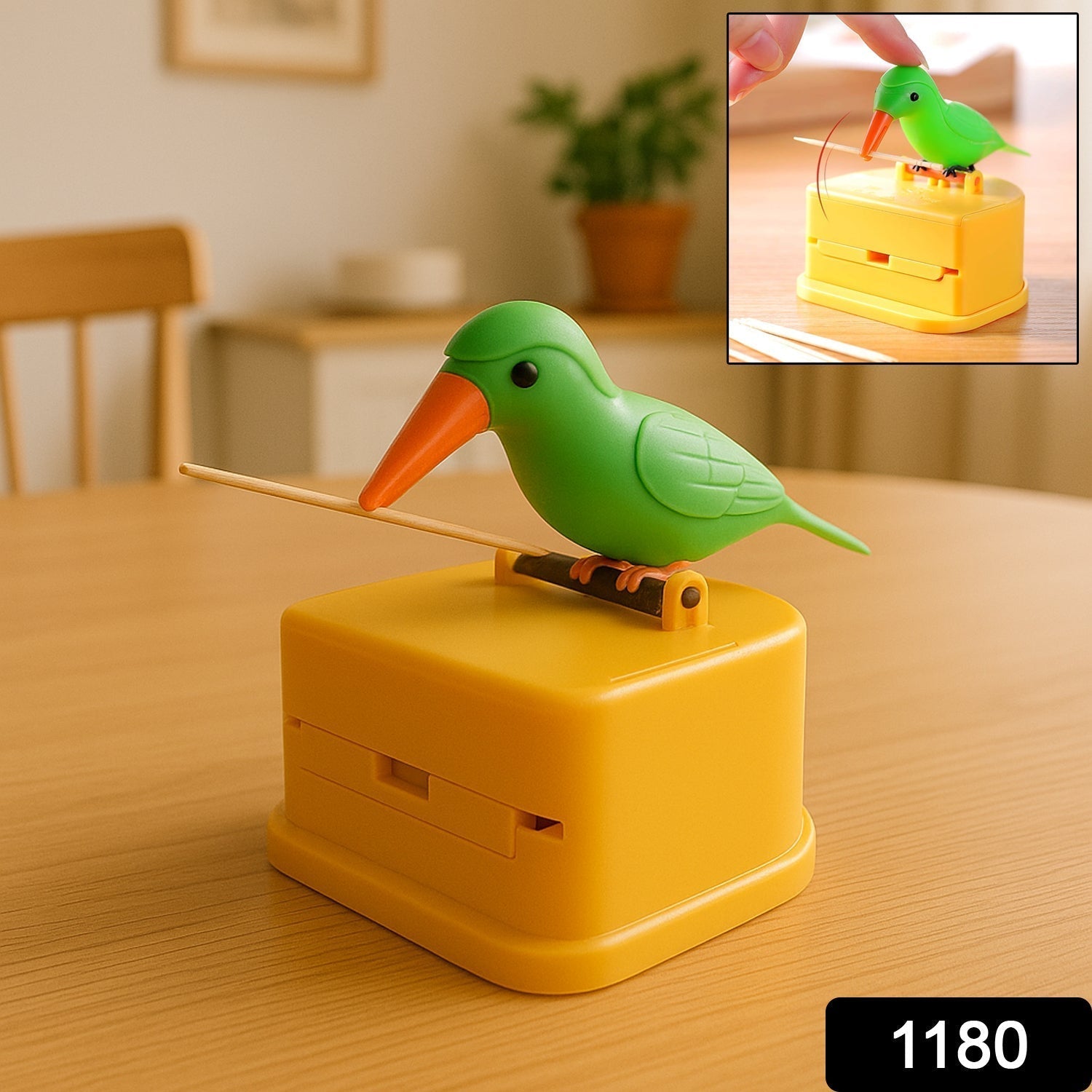 Automatic Bird Toothpick Dispenser