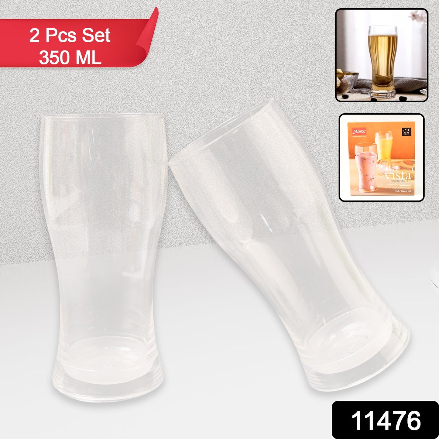 Vista 2-Piece Unbreakable Glass Set