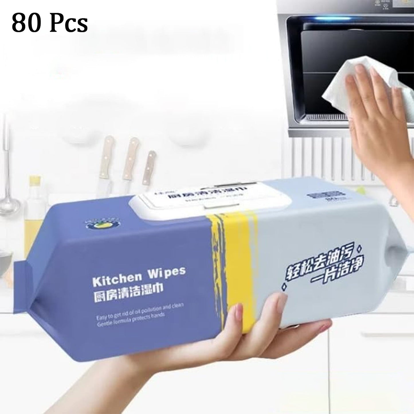 Heavy-Duty Grease Cleaning Wipes