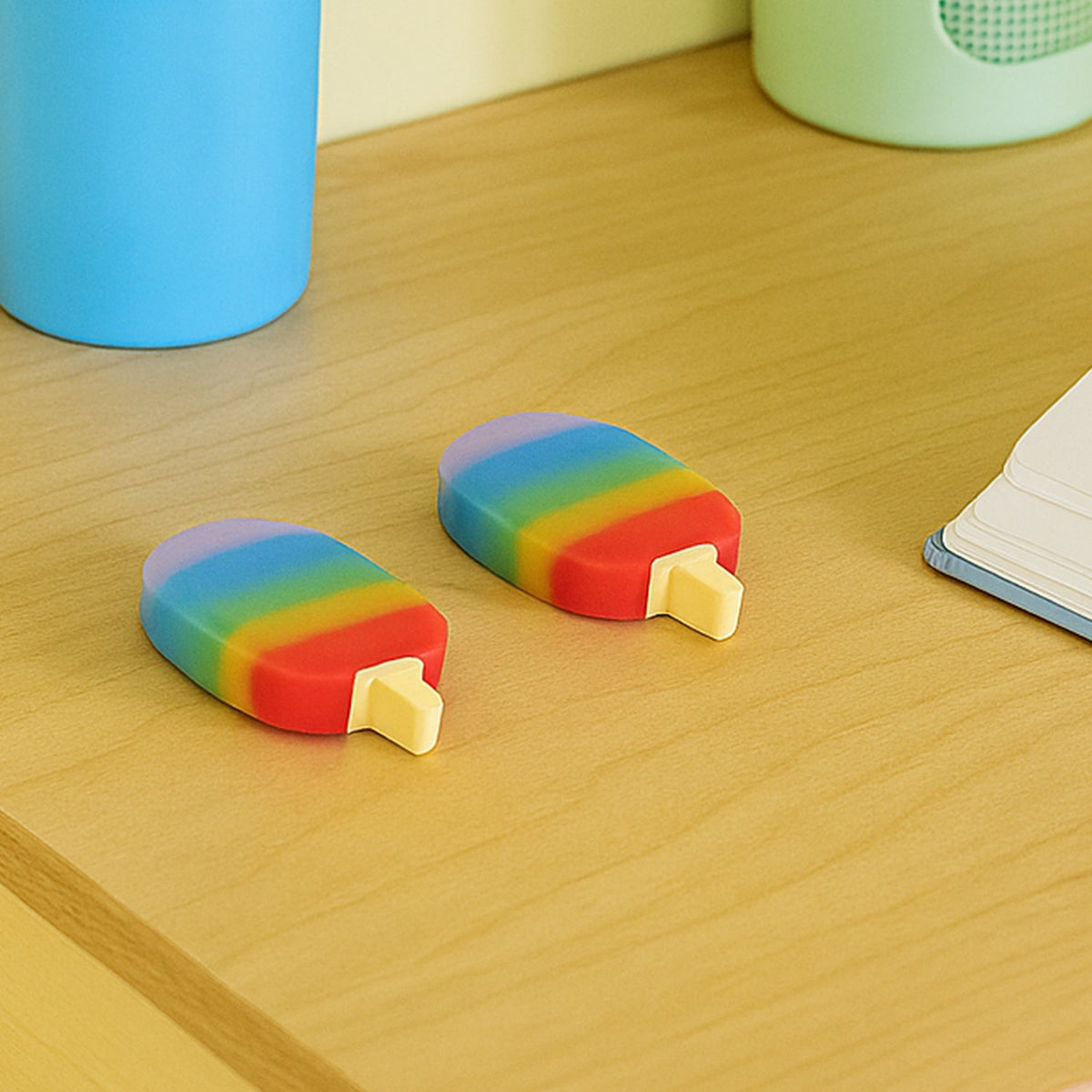 Jelly Popsicle 3D Eraser Set – 2 Pcs