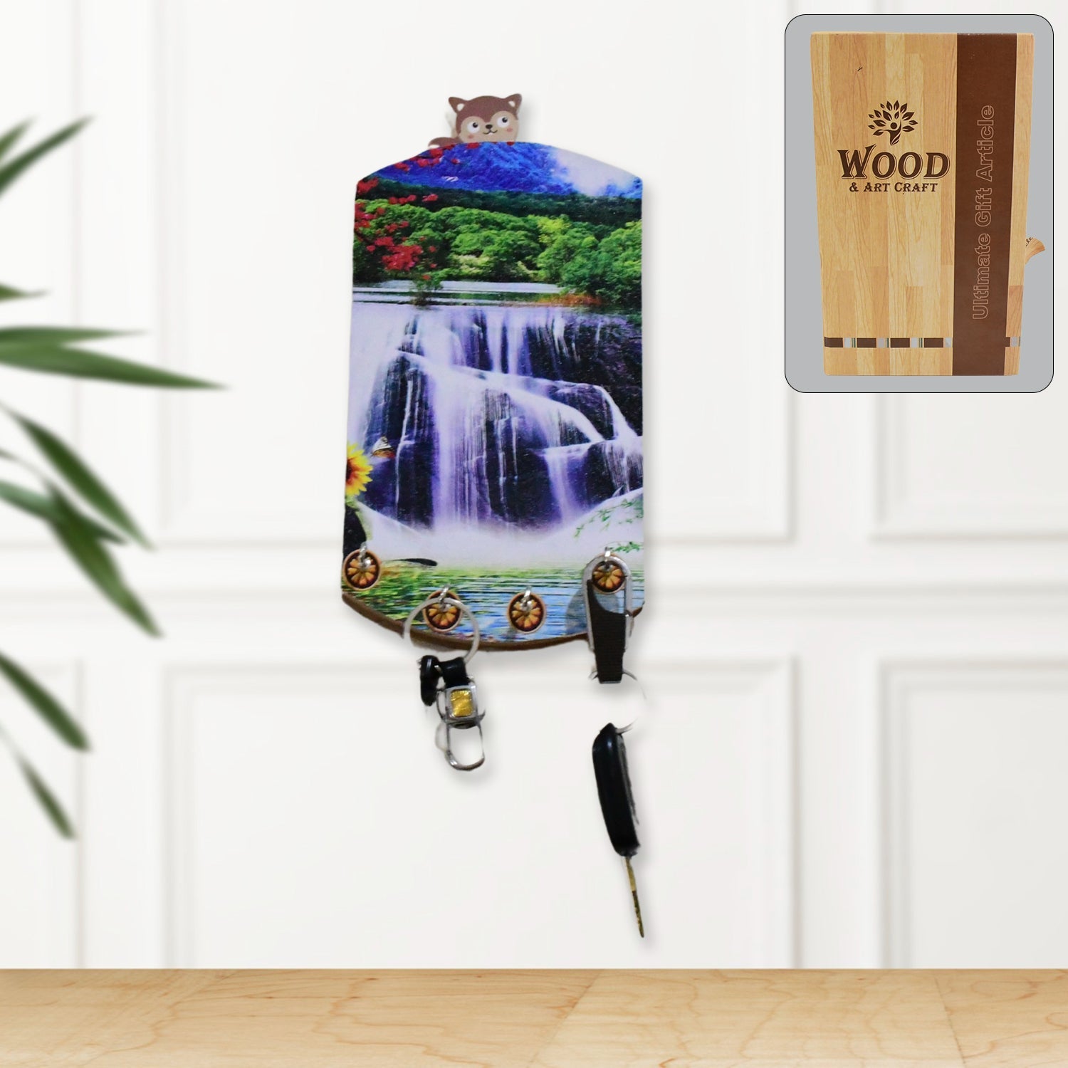 Decorative Wooden Vertical Scenery