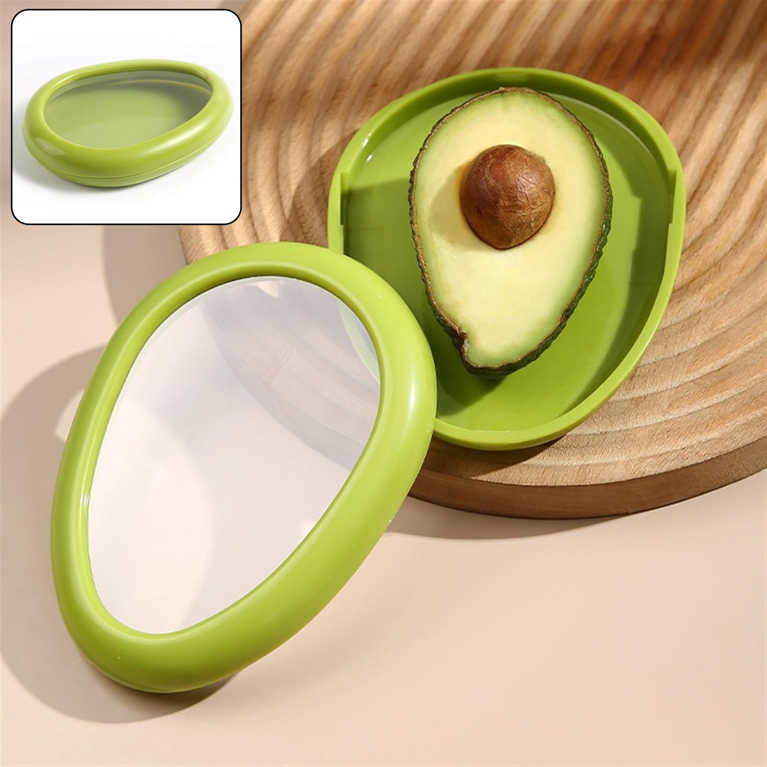 Green Oval Vegetable Fruit Storage Box