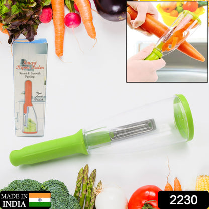 Smart Peeler with Catch Container