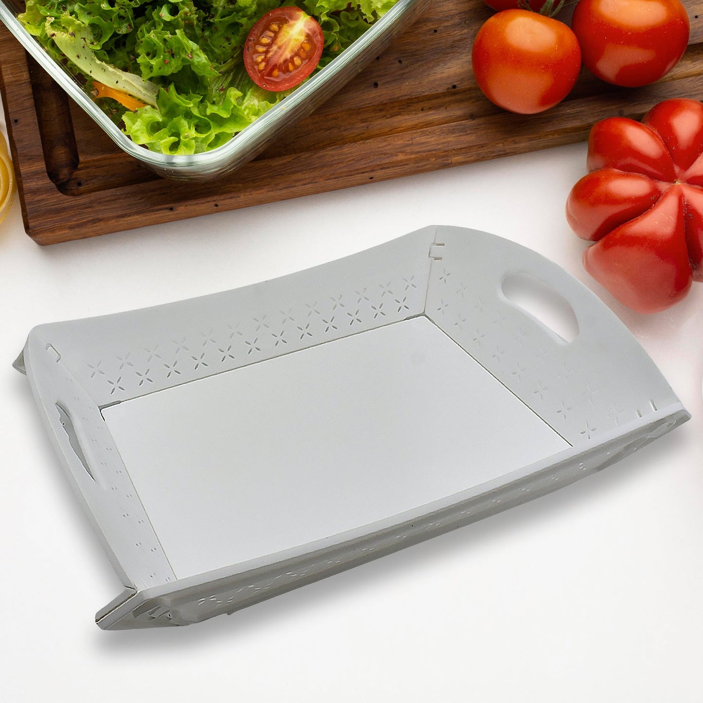 Foldable Food Serving Tray