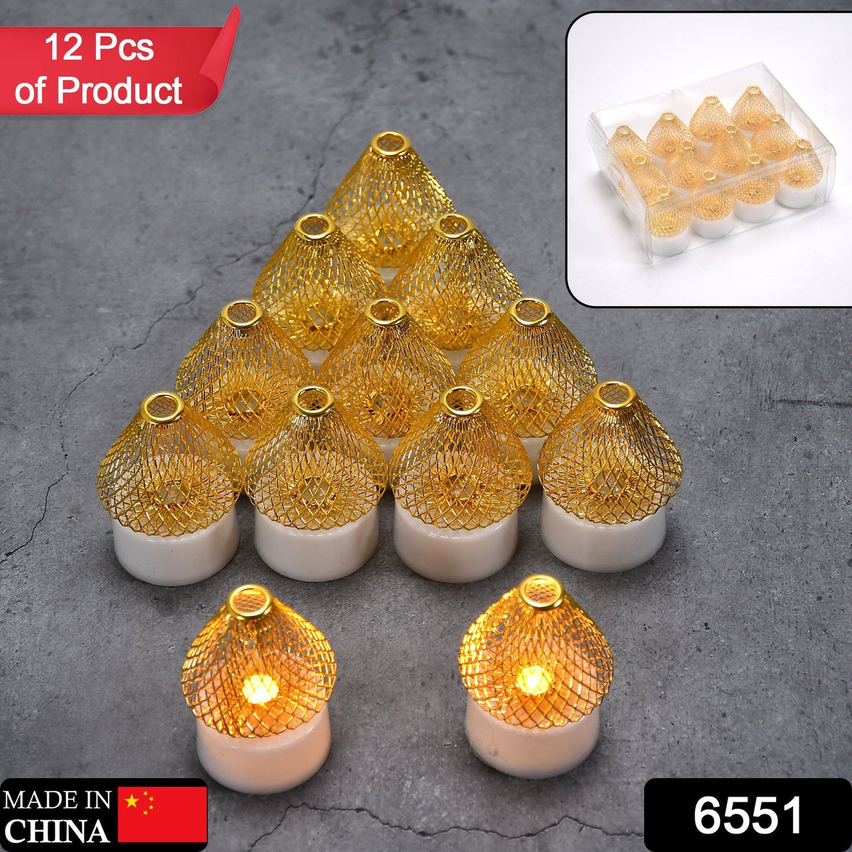 Flameless LED Tea Lights – 12 Pack