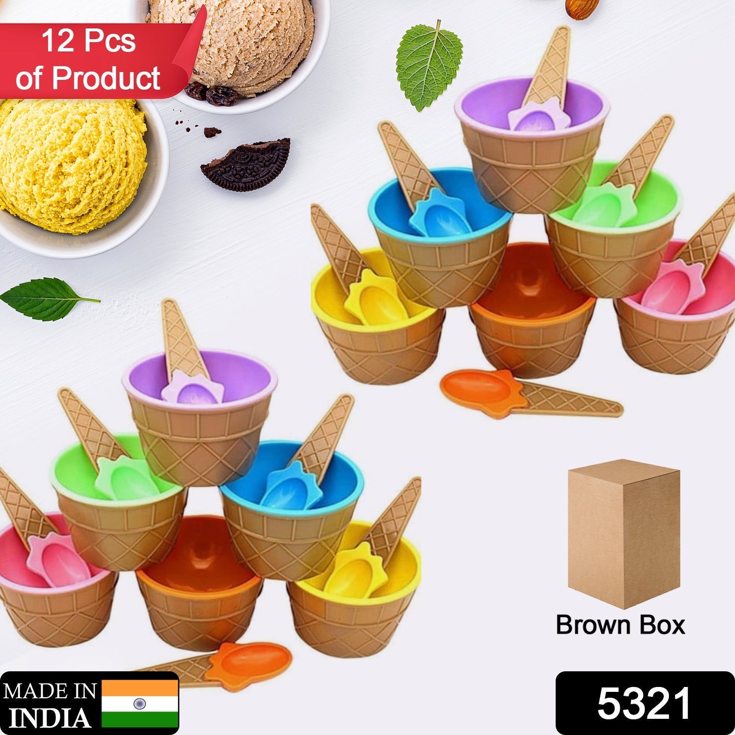 Ice Cream Bowl & Spoon Set