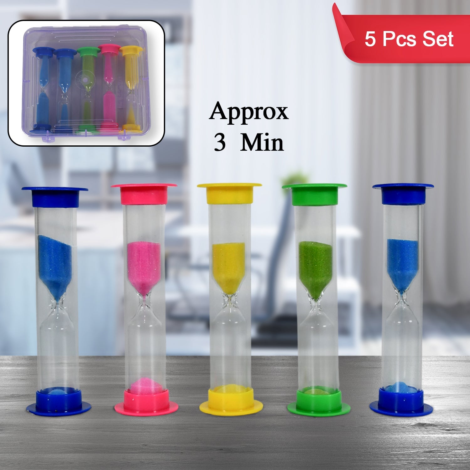 Sand Timer Hourglass ( 5 Pc)