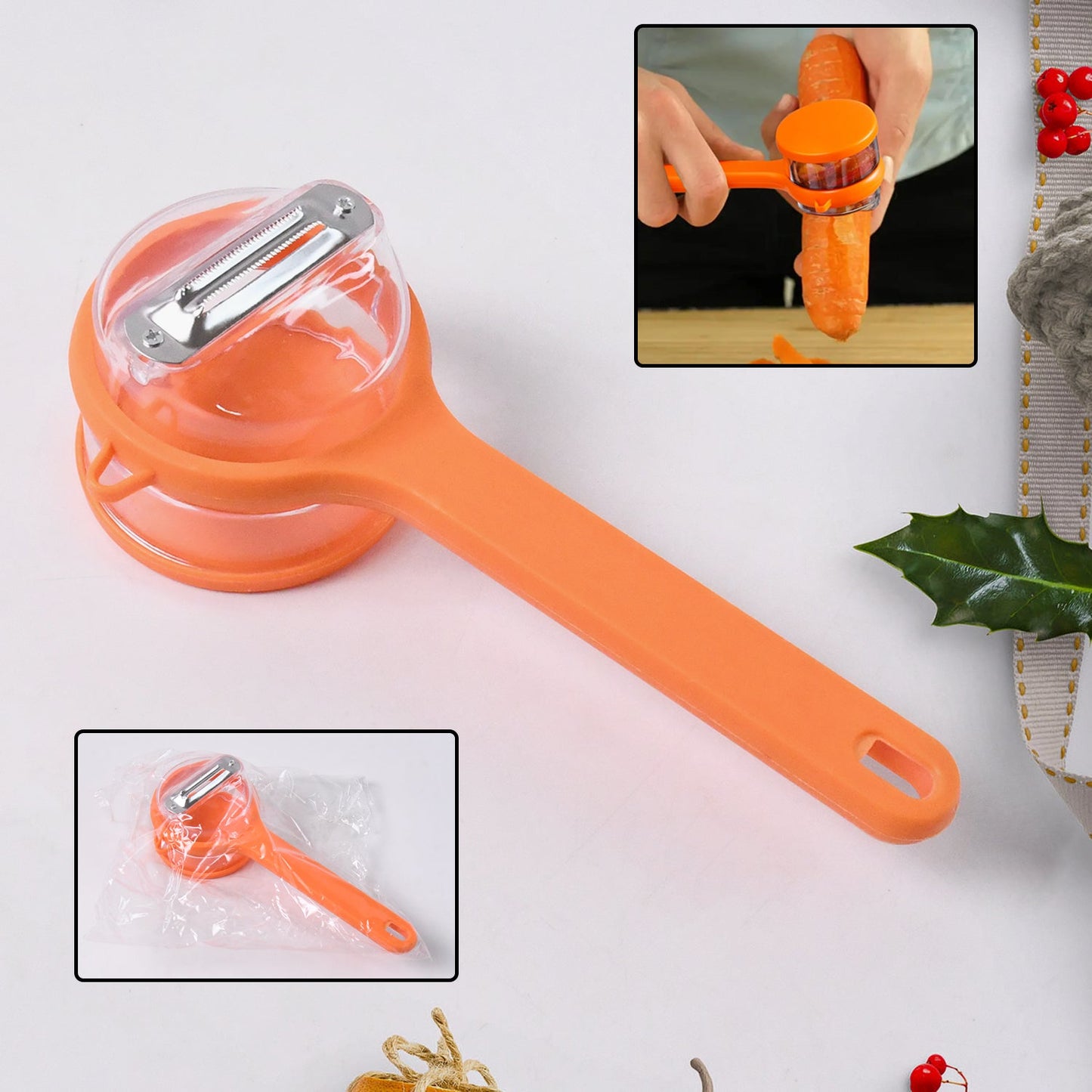 Peeler with Container