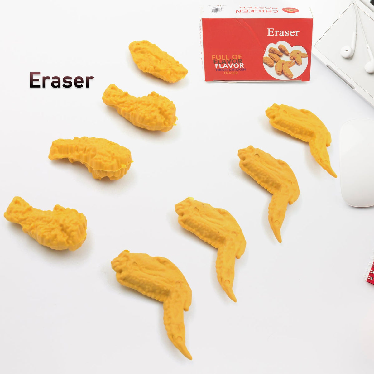Kawaii Chicken Wing Erasers
