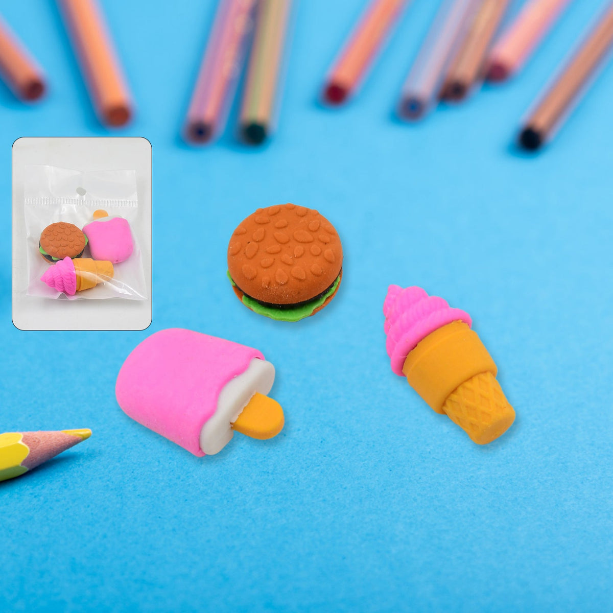 3D Dessert Eraser Set