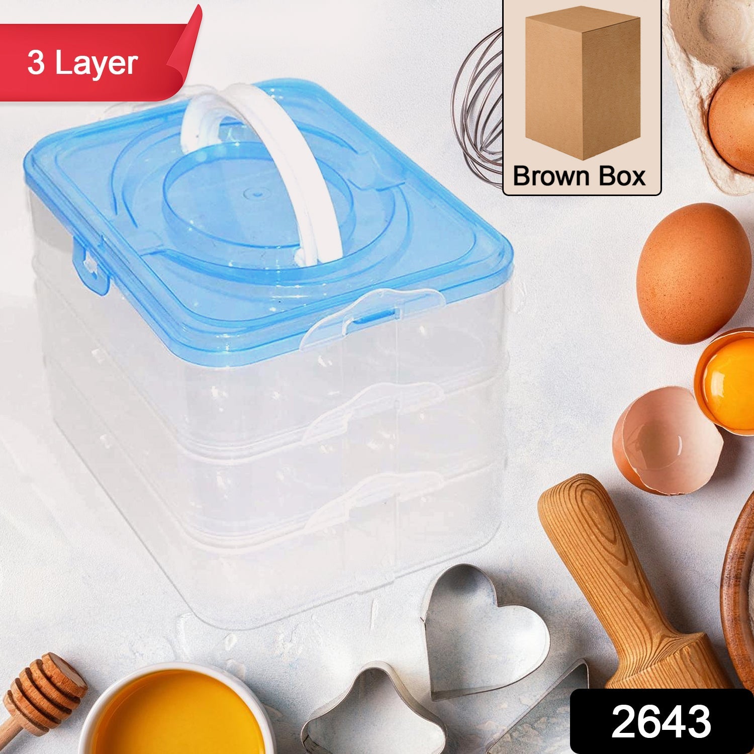 3-layer Plastic Refrigerator Egg Storage Box