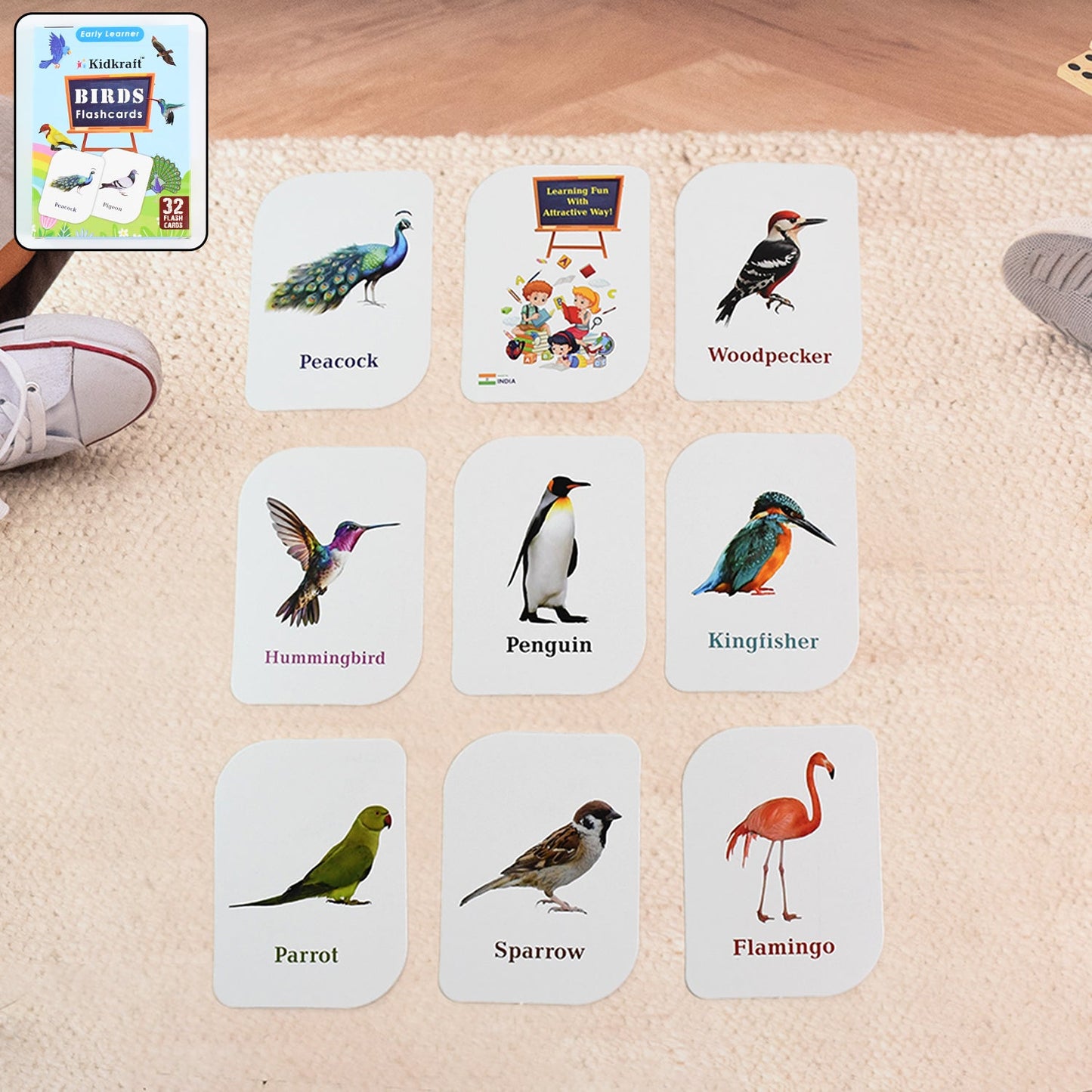 KidKraft Birds Flashcards – 32 Cards