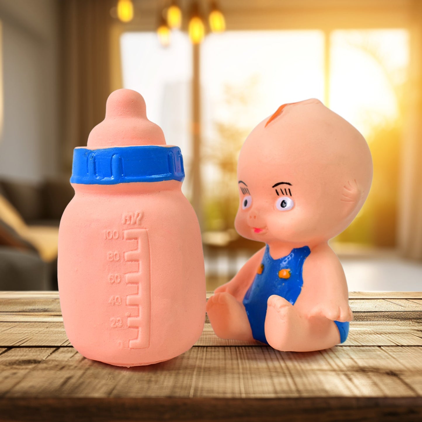 Baby And Bottle Squeeze Chu Chu Fun Toy