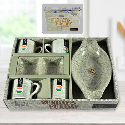 Sunday Funday Ceramic Tea Cups