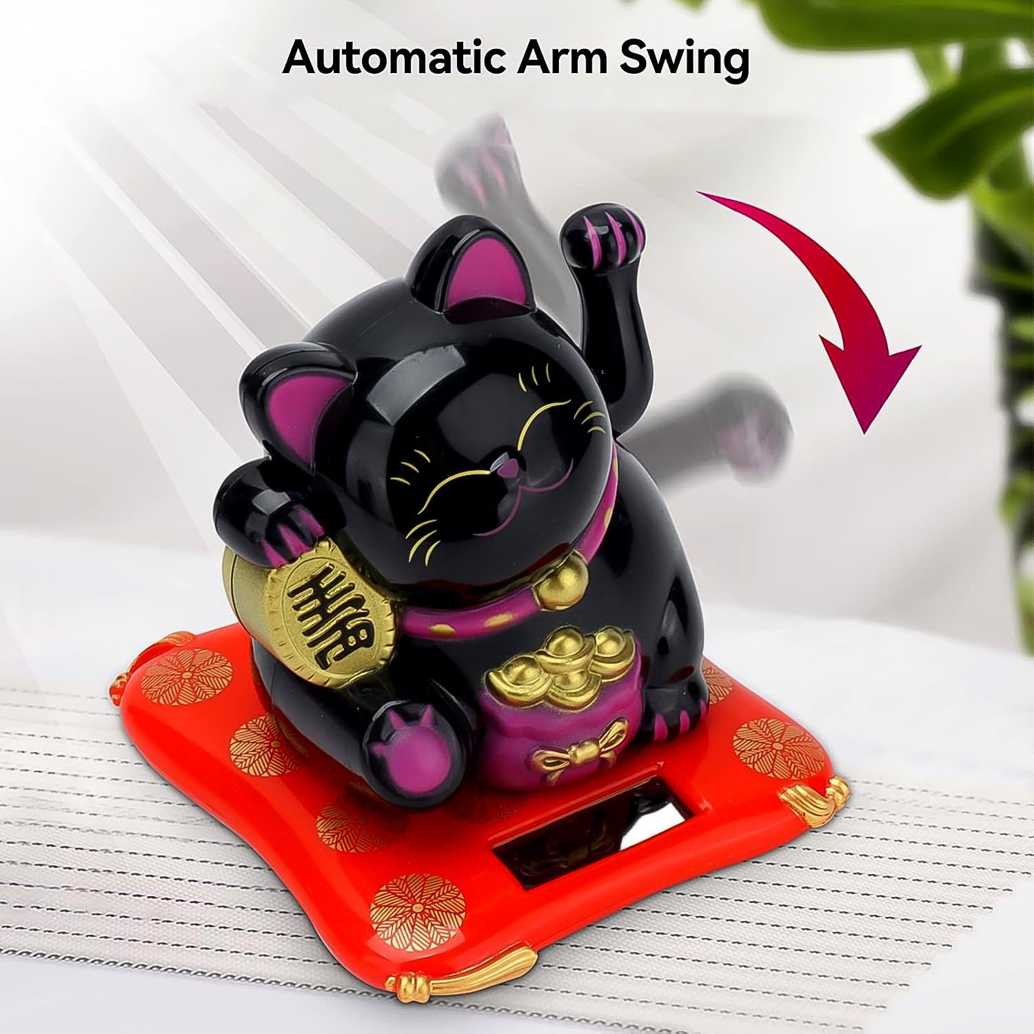 Solar Waving Lucky Cat