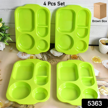 Unbreakable Food Compartment Plates