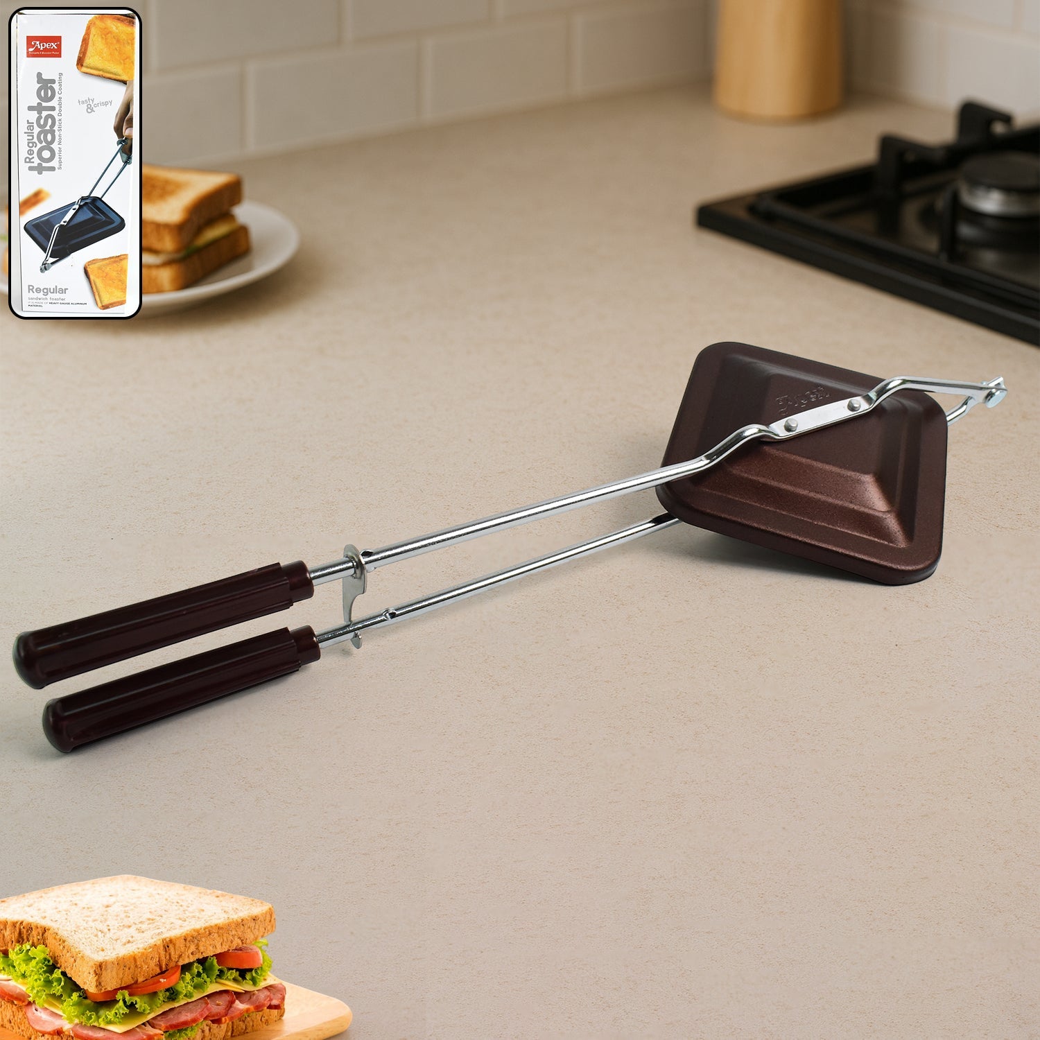 Flame-Based Sandwich Toaster